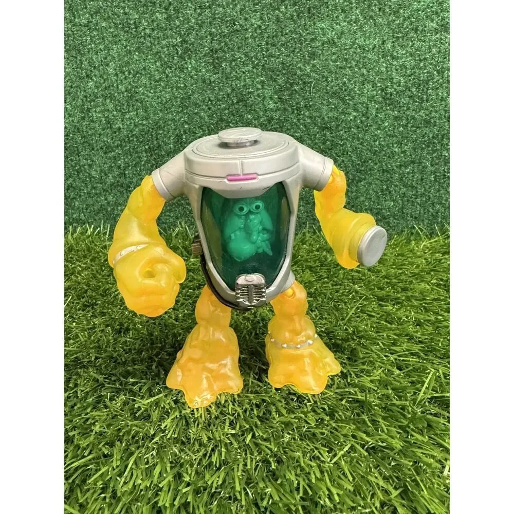 2013 TMNT Mutagen Man Action Figure Gooey Yellow Limbs Clear Chest Green